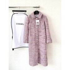 샤넬 트위드 롱 코트
