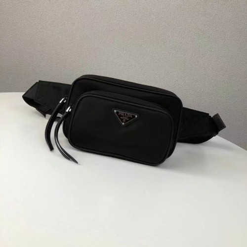 프라다 로고 벨트백