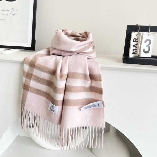 버버리 양면 캐시미어 스카프