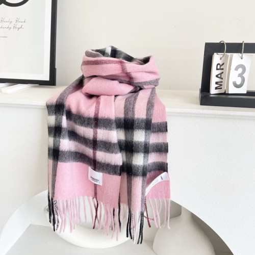 버버리 양면 캐시미어 스카프