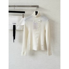 샤넬 리본 터틀넥 스웨터