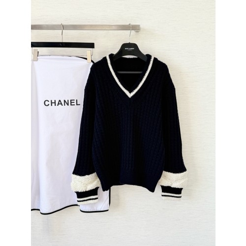 샤넬 25N V넥 스웨터