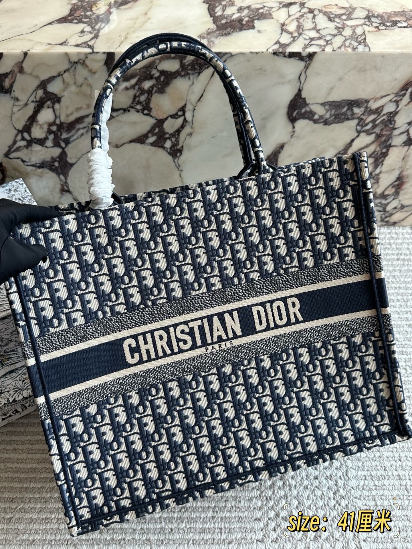 디올 오블리크 북토트 백 라지