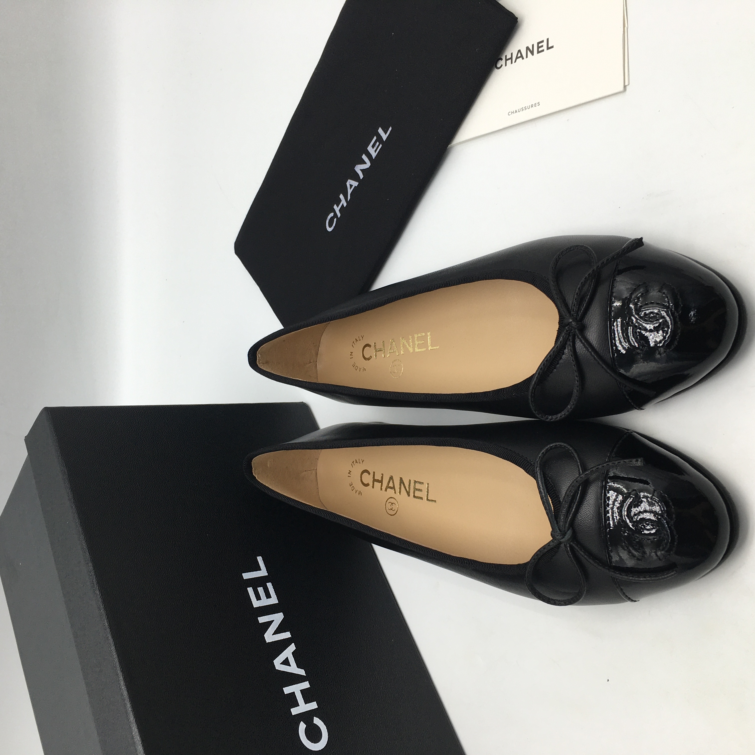 샤넬 발레리나 플랫 슈즈 235mm(3일이내 수령가능) 당일출고
