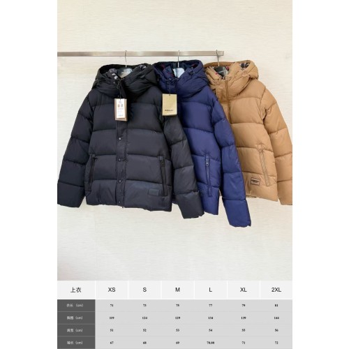 버버리 25FW 솔리드 컬러 후드 패딩 (남녀공용)