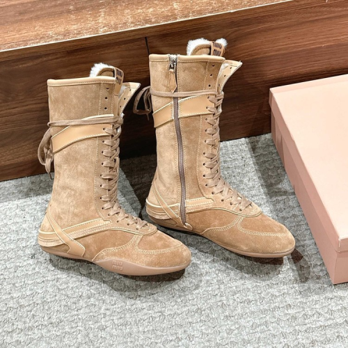 미우미우 김나지움 스웨이드 부츠