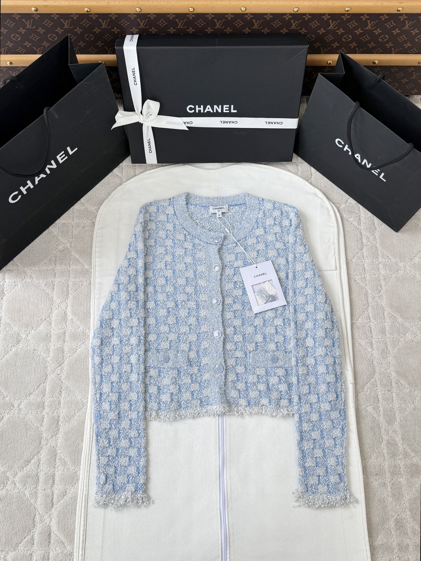 샤넬 트위드 가디건