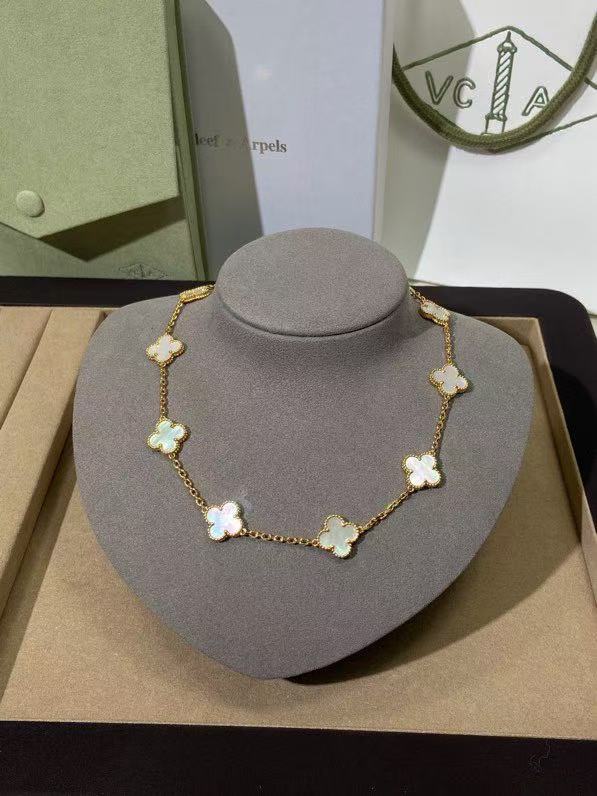 반클리프 빈티지 알함브라 네크리스 10 모티브