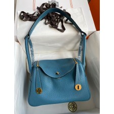 에르메스 린디백 26 블루진 클레망스