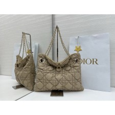 디올 까나쥬 퀼티드 스몰 토트 백