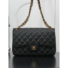 샤넬 클래식 플랩 라지 백 캐비어 금장 [정품급]