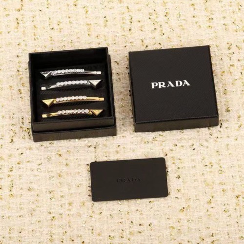 프라다 브라스 헤어 클립