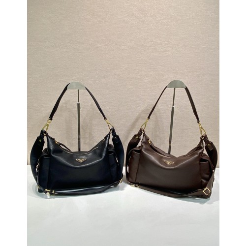 프라다 익스플로어 라지 나파 가죽 핸드백 1BC264