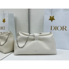 디올 보우 백 미디엄 램스킨