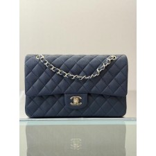 샤넬 클래식 미디움 캐비어 네이비 샴페인골드