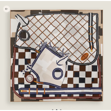 에르메스 90x90cm 100%실크 스카프