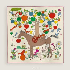 에르메스 90x90cm 100%실크 스카프