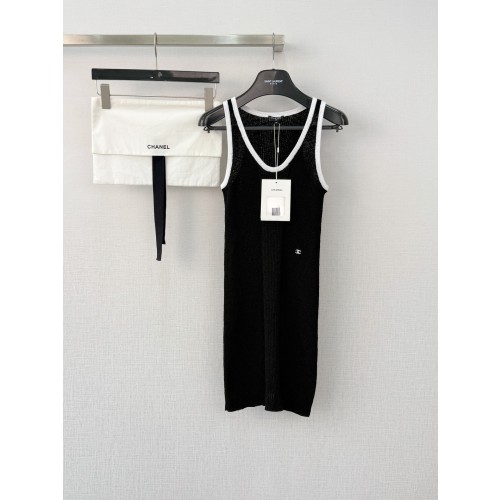 샤넬 민소매 드레스