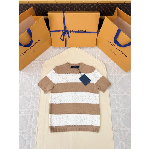 루이비통 니트 반팔티