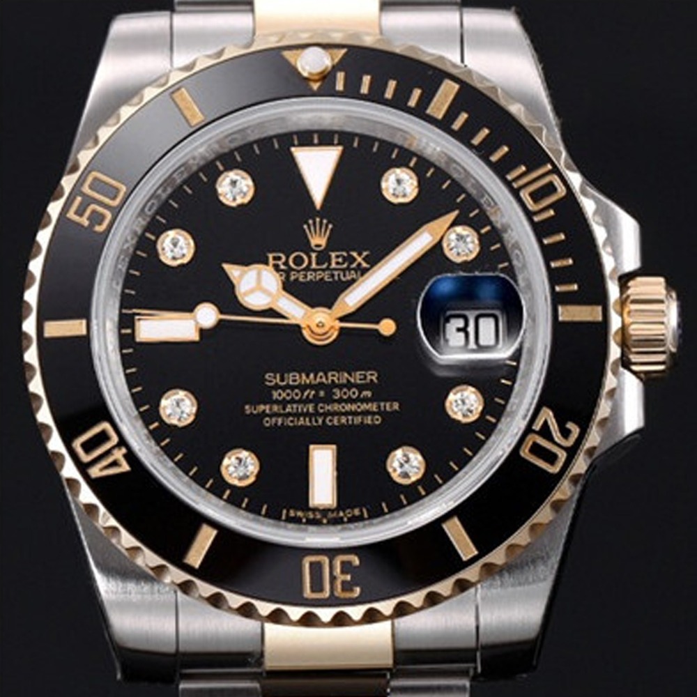 Rolex 롤렉스 서브마리너 다이아몬드 인덱스 그레이 다이얼 오토매틱 무브먼트 rol0331 - Rolex Submariner Gray Dial Diamonds Index Automatic Movement