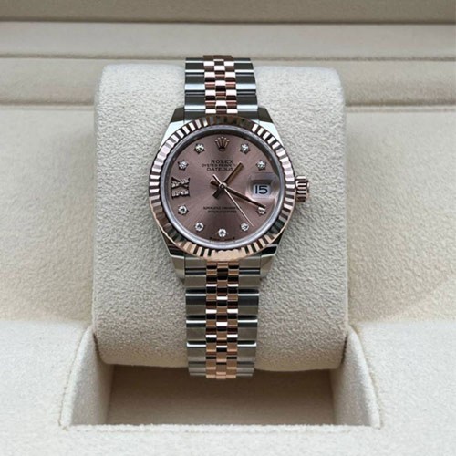 롤렉스 데이저스트 28mm 로즈골드 콤비 다이아 에디