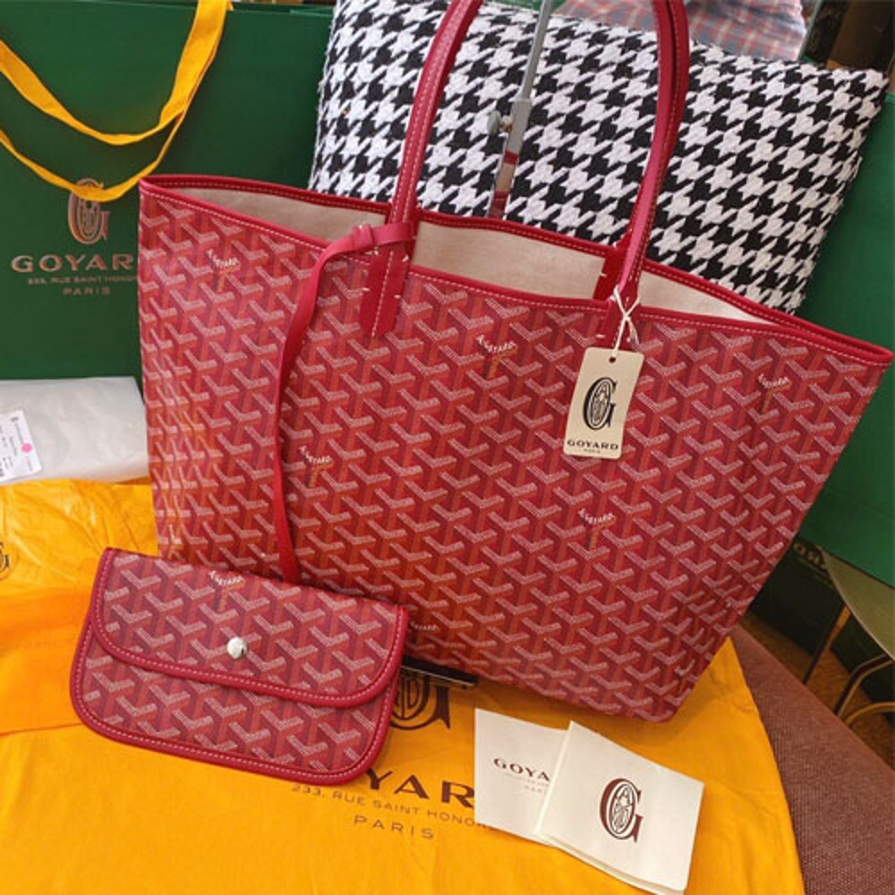 고야드 생루이 레드 PM 47cm