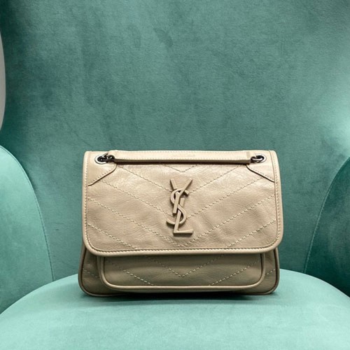 생로랑 니키 숄더백 스몰 아이보리 633160