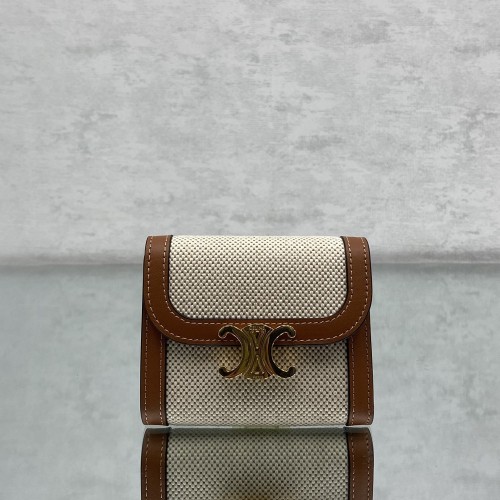 셀린느 트리옹프 트리오페 카드 지갑 캔버스 60030 -1