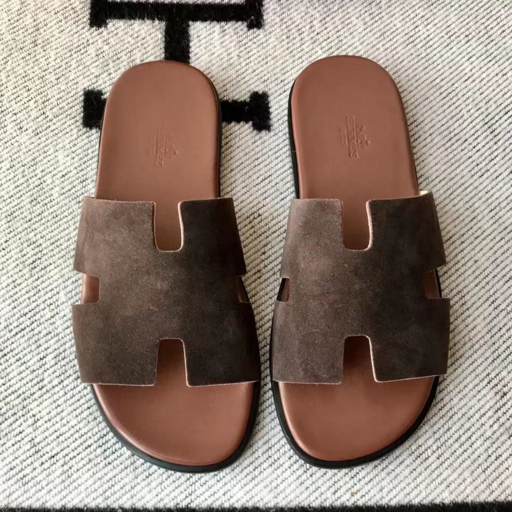 에르메스 이즈미르 슬리퍼 샌들 스웨이드 01